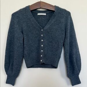 Abercrombie & Fitch Dark Gray Cardigan Sweater